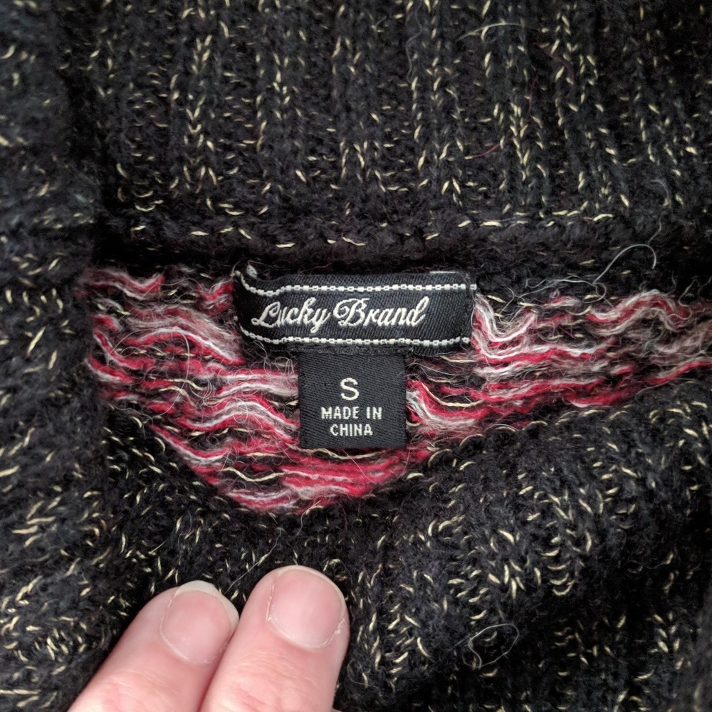 Lucky Brand Nordic Cowl Neck Tunic Sweater, S - Picture 4 of 8